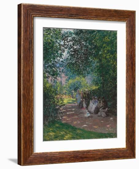 In Monceau Park, 1878-Claude Monet-Framed Giclee Print