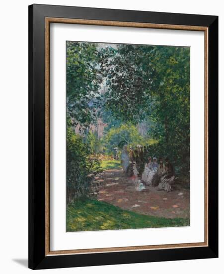 In Monceau Park, 1878-Claude Monet-Framed Giclee Print