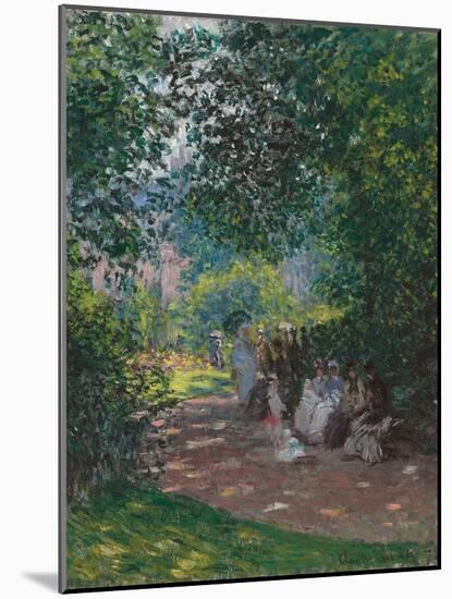 In Monceau Park, 1878-Claude Monet-Mounted Giclee Print