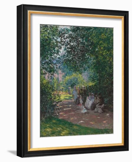 In Monceau Park, 1878-Claude Monet-Framed Giclee Print