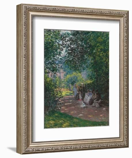 In Monceau Park, 1878-Claude Monet-Framed Giclee Print