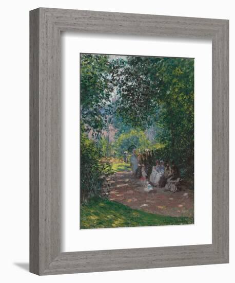 In Monceau Park, 1878-Claude Monet-Framed Giclee Print