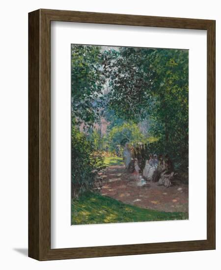 In Monceau Park, 1878-Claude Monet-Framed Giclee Print