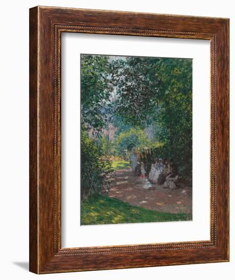 In Monceau Park, 1878-Claude Monet-Framed Giclee Print