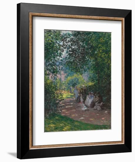 In Monceau Park, 1878-Claude Monet-Framed Giclee Print