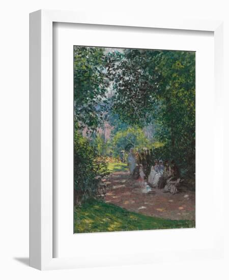 In Monceau Park, 1878-Claude Monet-Framed Giclee Print