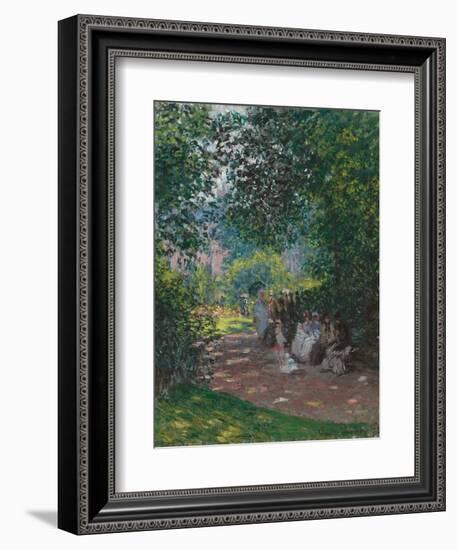 In Monceau Park, 1878-Claude Monet-Framed Giclee Print