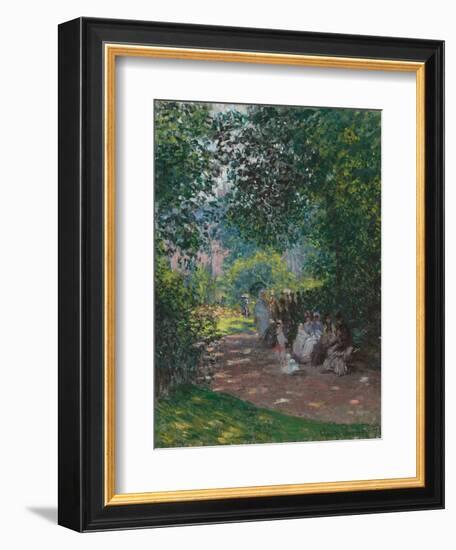 In Monceau Park, 1878-Claude Monet-Framed Giclee Print