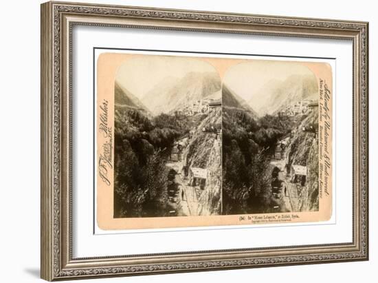 In Mount Lebanon, Zahlah, Lebanon, 1900-Underwood & Underwood-Framed Giclee Print