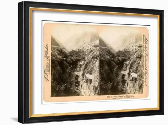 In Mount Lebanon, Zahlah, Lebanon, 1900-Underwood & Underwood-Framed Giclee Print