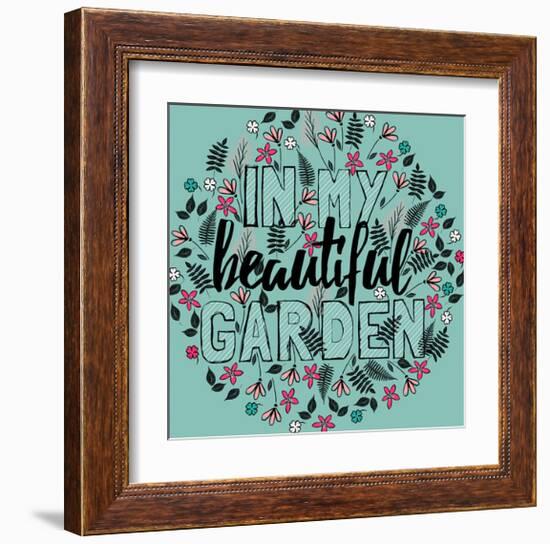 In my Beautiful Garden-Myriam Tebbakha-Framed Giclee Print