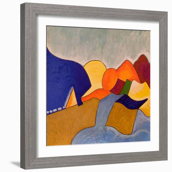 In My Dreaming, Monemvasia Presents Itself Like This, 2006-Jan Groneberg-Framed Giclee Print