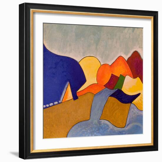 In My Dreaming, Monemvasia Presents Itself Like This, 2006-Jan Groneberg-Framed Giclee Print