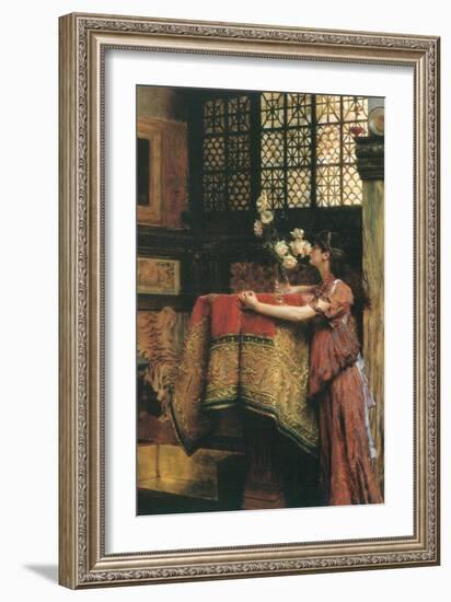 In my Studio-Sir Lawrence Alma-Tadema-Framed Art Print