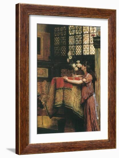 In my Studio-Sir Lawrence Alma-Tadema-Framed Art Print