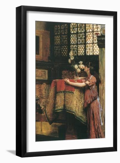 In my Studio-Sir Lawrence Alma-Tadema-Framed Art Print