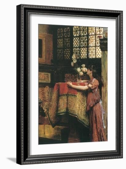 In my Studio-Sir Lawrence Alma-Tadema-Framed Art Print