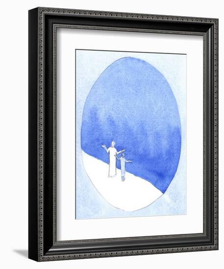 In Offering Christ's Sacrifice, We are as close to God as it is Possible to Be, Our Prayer Leaping-Elizabeth Wang-Framed Giclee Print