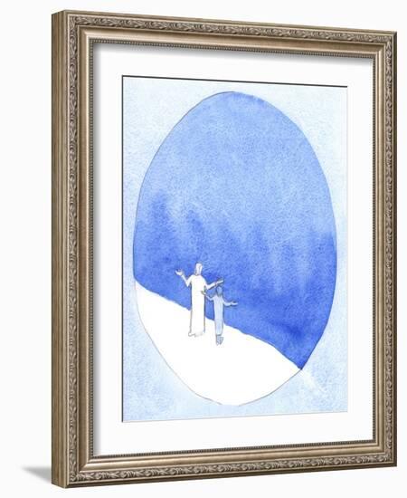 In Offering Christ's Sacrifice, We are as close to God as it is Possible to Be, Our Prayer Leaping-Elizabeth Wang-Framed Giclee Print