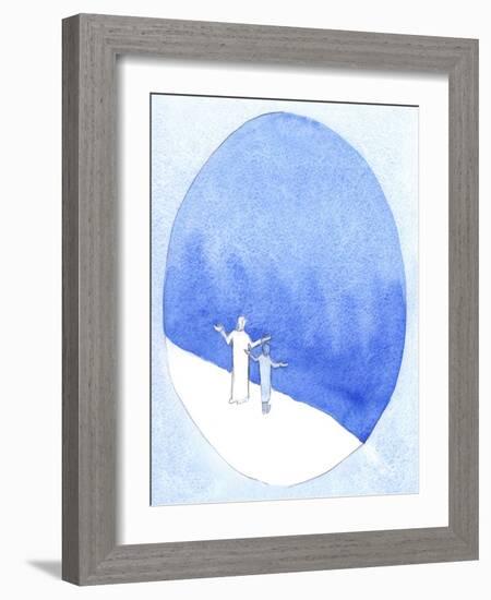 In Offering Christ's Sacrifice, We are as close to God as it is Possible to Be, Our Prayer Leaping-Elizabeth Wang-Framed Giclee Print