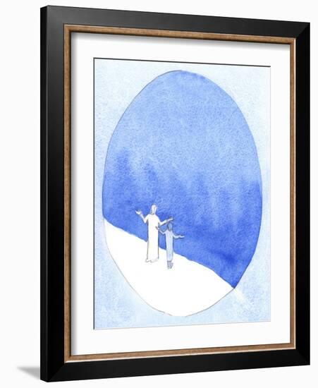 In Offering Christ's Sacrifice, We are as close to God as it is Possible to Be, Our Prayer Leaping-Elizabeth Wang-Framed Giclee Print