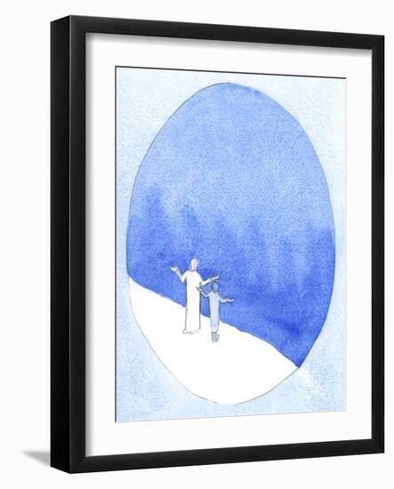 In Offering Christ's Sacrifice, We are as close to God as it is Possible to Be, Our Prayer Leaping-Elizabeth Wang-Framed Giclee Print