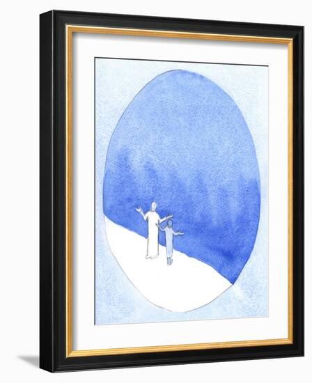 In Offering Christ's Sacrifice, We are as close to God as it is Possible to Be, Our Prayer Leaping-Elizabeth Wang-Framed Giclee Print