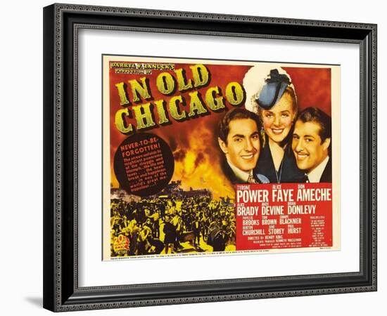 In Old Chicago, 1938-null-Framed Art Print