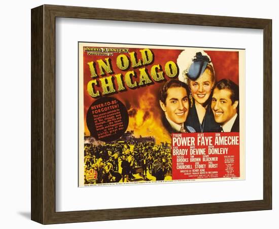 In Old Chicago, 1938-null-Framed Premium Giclee Print