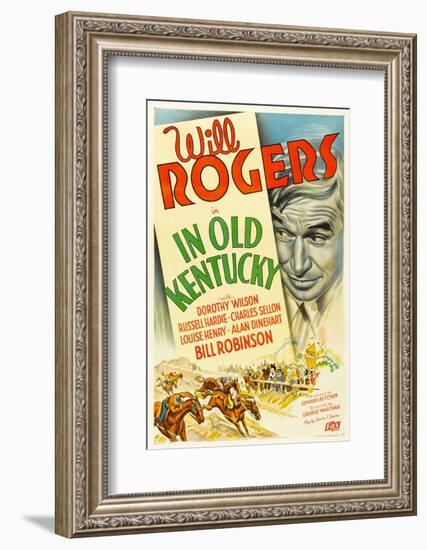 In Old Kentucky, Will Rogers, 1935-null-Framed Photo