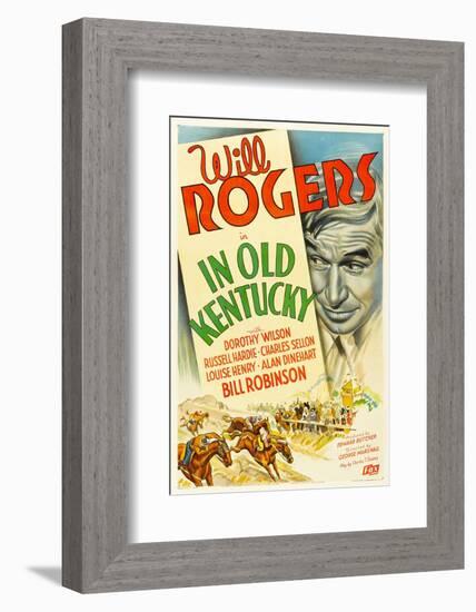 In Old Kentucky, Will Rogers, 1935-null-Framed Photo