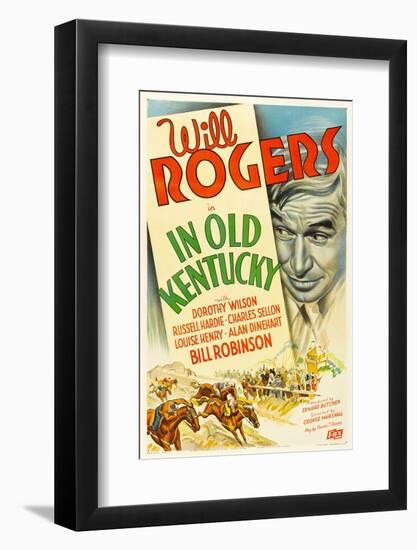 In Old Kentucky, Will Rogers, 1935-null-Framed Photo