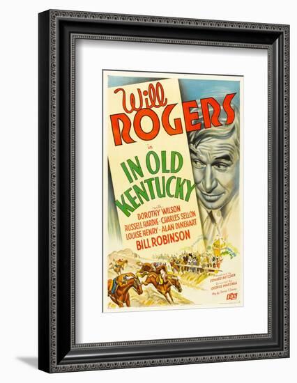 In Old Kentucky, Will Rogers, 1935-null-Framed Photo