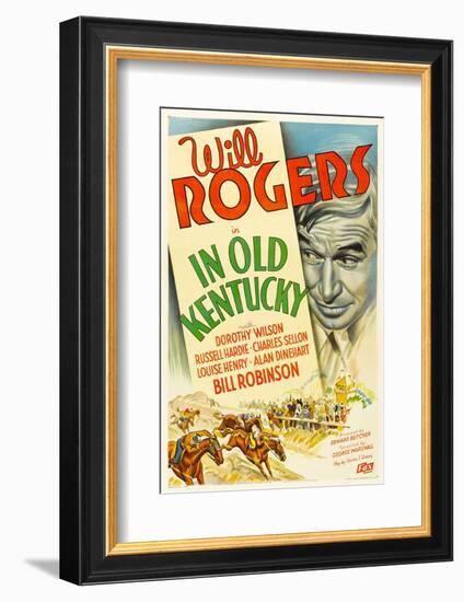 In Old Kentucky, Will Rogers, 1935-null-Framed Photo