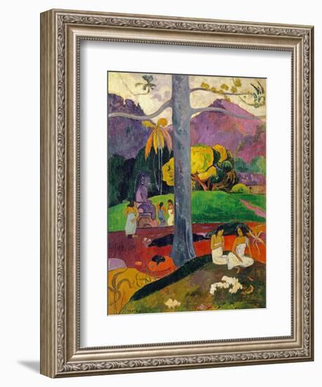 In Olden Times, Mata Mua, 1892-Paul Gauguin-Framed Giclee Print