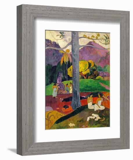 In Olden Times, Mata Mua, 1892-Paul Gauguin-Framed Giclee Print