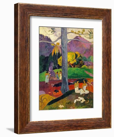 In Olden Times, Mata Mua, 1892-Paul Gauguin-Framed Giclee Print