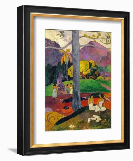In Olden Times, Mata Mua, 1892-Paul Gauguin-Framed Giclee Print