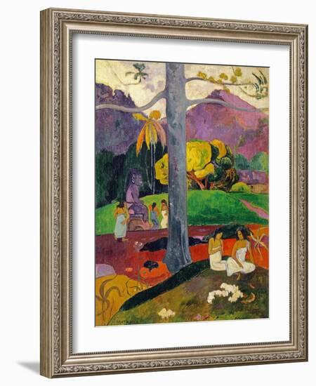 In Olden Times, Mata Mua, 1892-Paul Gauguin-Framed Giclee Print