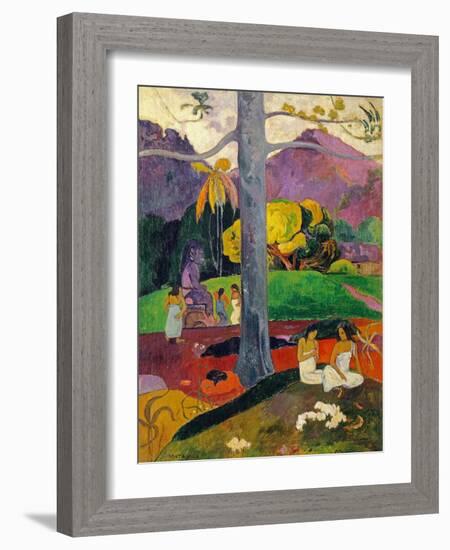 In Olden Times, Mata Mua, 1892-Paul Gauguin-Framed Giclee Print