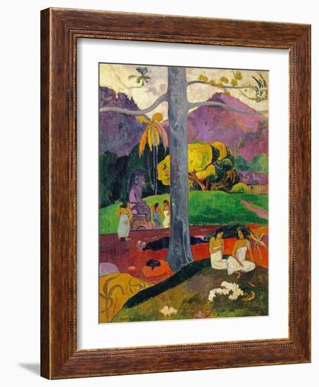 In Olden Times, Mata Mua, 1892-Paul Gauguin-Framed Giclee Print