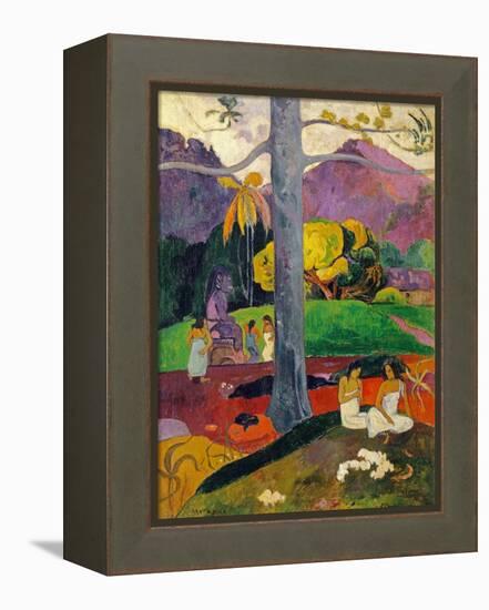 In Olden Times, Mata Mua, 1892-Paul Gauguin-Framed Premier Image Canvas