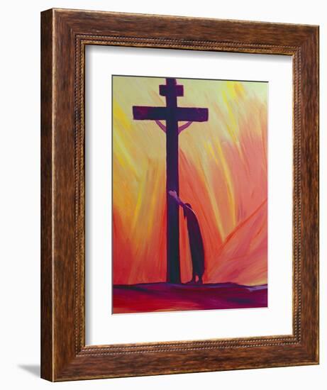 In Our Sufferings We Can Lean on the Cross by Trusting in Christ's Love, 1993-Elizabeth Wang-Framed Giclee Print