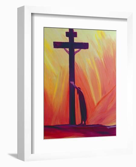 In Our Sufferings We Can Lean on the Cross by Trusting in Christ's Love, 1993-Elizabeth Wang-Framed Giclee Print