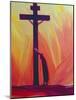 In Our Sufferings We Can Lean on the Cross by Trusting in Christ's Love, 1993-Elizabeth Wang-Mounted Giclee Print