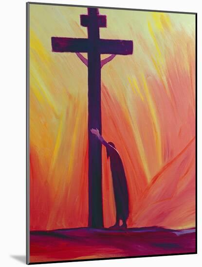 In Our Sufferings We Can Lean on the Cross by Trusting in Christ's Love, 1993-Elizabeth Wang-Mounted Giclee Print