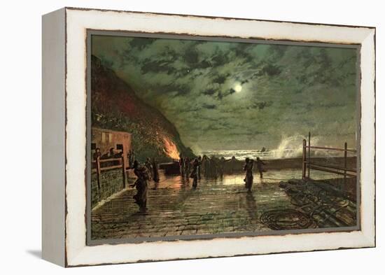 In Peril (The Harbour Flare) 1879-John Atkinson Grimshaw-Framed Premier Image Canvas