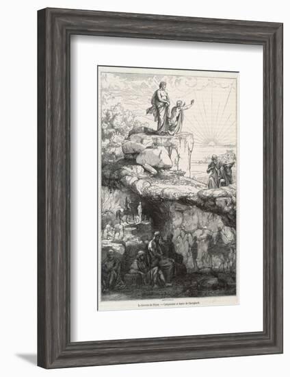 In Plato's "Republic" Socrates Likens Mankind to Prisoners in a Cave-Chevignard-Framed Photographic Print