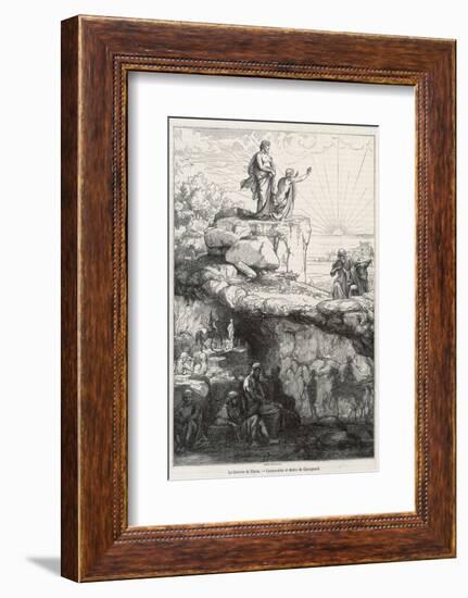 In Plato's "Republic" Socrates Likens Mankind to Prisoners in a Cave-Chevignard-Framed Photographic Print