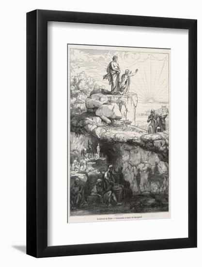 In Plato's "Republic" Socrates Likens Mankind to Prisoners in a Cave-Chevignard-Framed Photographic Print